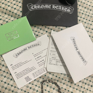 크롬하츠 페이퍼 팔찌 스몰 7인치 새상품팔아요 25년 7월구매