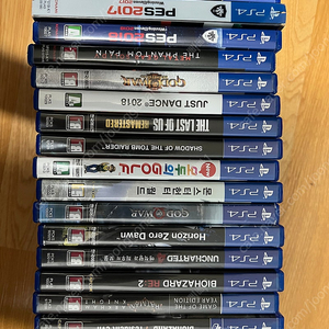 ps4 타이틀 18개 판매합니다.