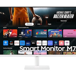 삼성 M7 스마트모니터 (4k) 32인치 새제품 판매!!