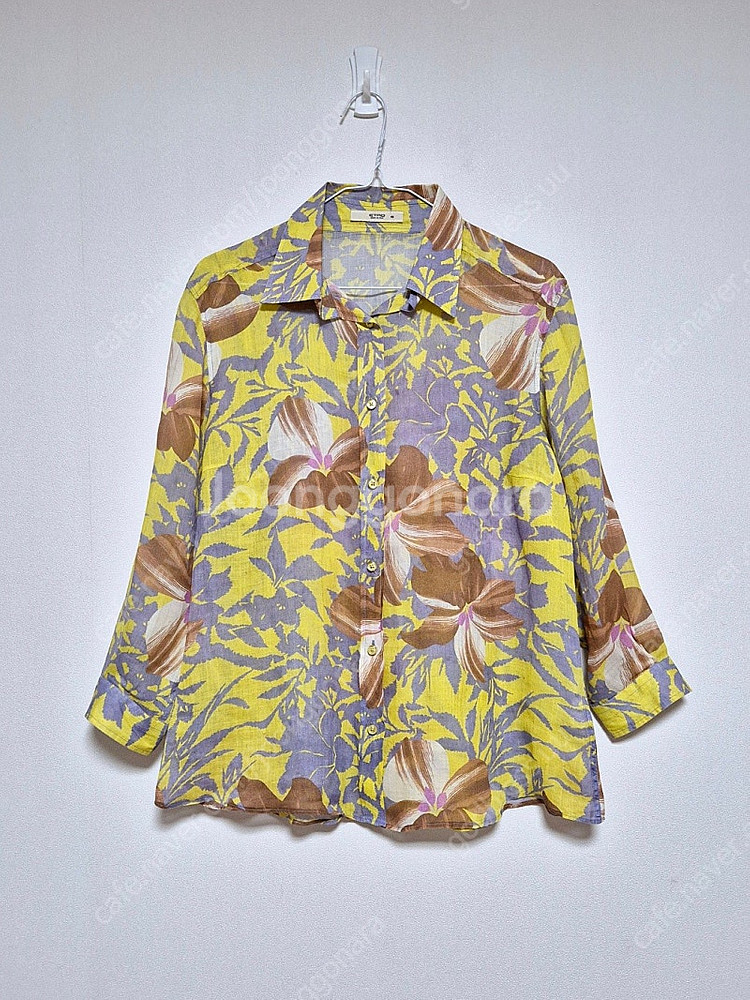 (정품) ETRO 에뜨로 여성 린넨 블라우스 (46)--0