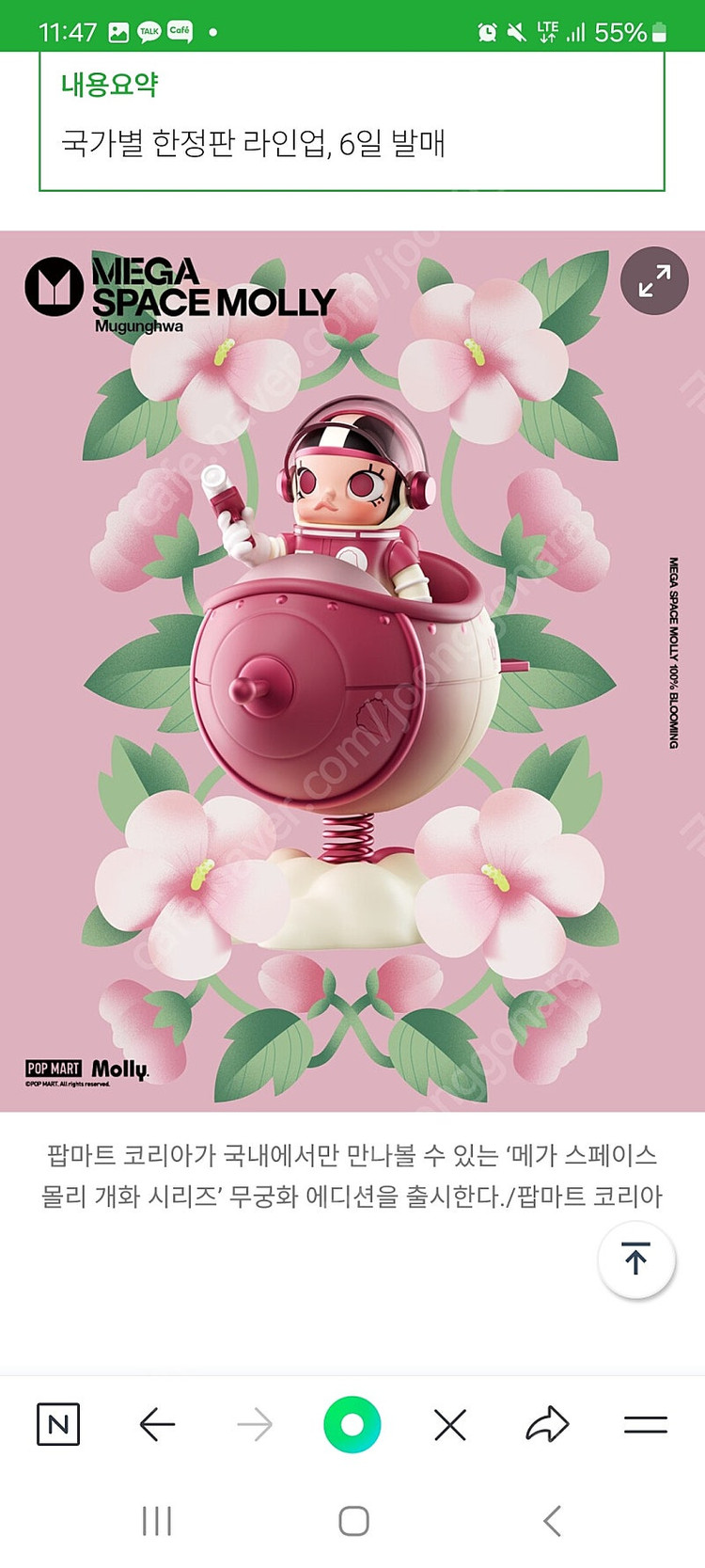 팝마트 스페이스몰리 무궁화--1