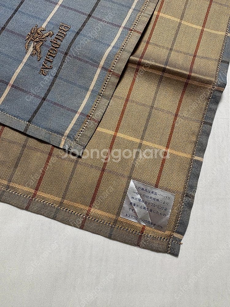 버버리 Burberry 투톤컬러 면 손수건--1