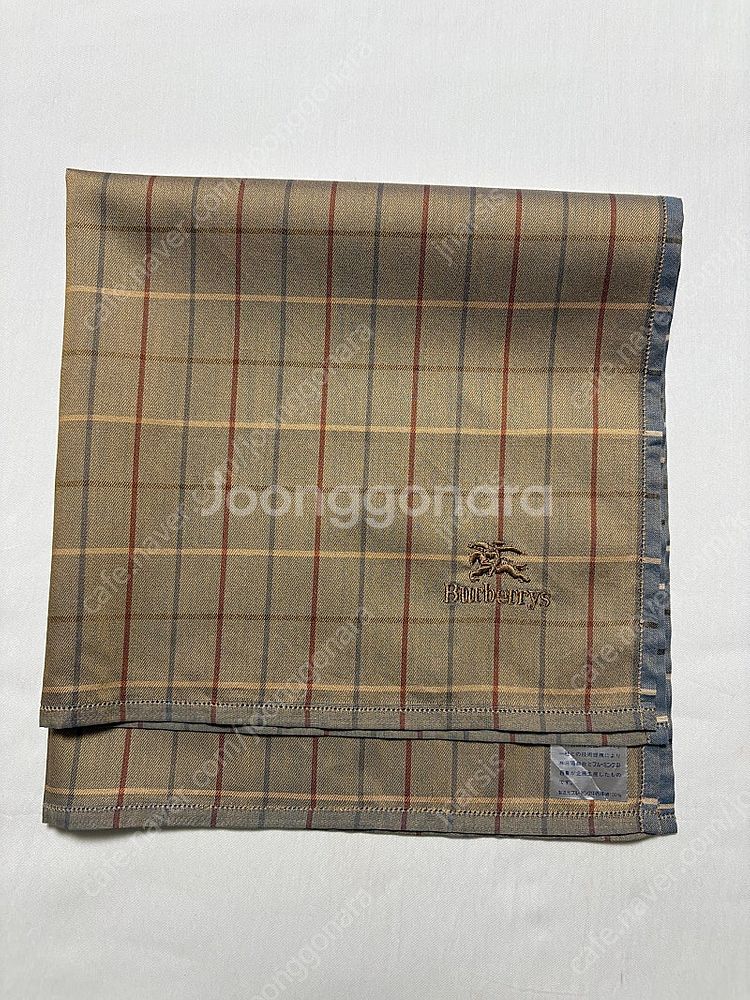 버버리 Burberry 투톤컬러 면 손수건--2