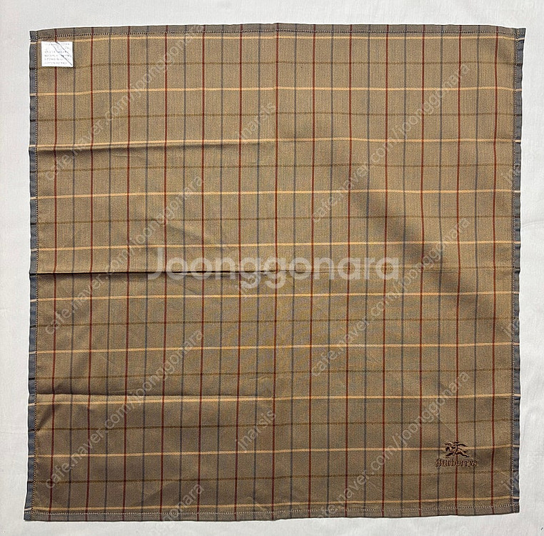 버버리 Burberry 투톤컬러 면 손수건--5