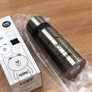라인프렌즈 써모스 브라운 보온병 350ml 미사용품
