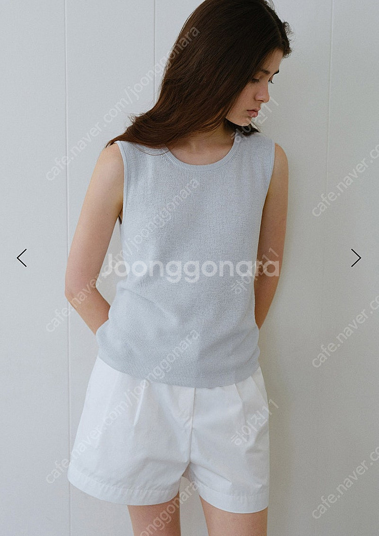 베뉴엣 finn sleeveless 민소매 니트--0