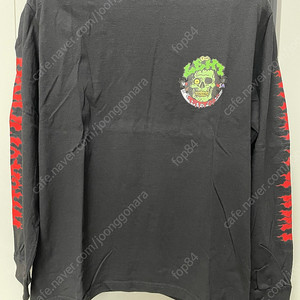 [미착용 새제품] WACKO MARIA, TIM LEHI LONG SLEEVE CREW NECK TEE, M size, 와코마리아 그래픽 긴팔티 블랙, M 사이즈