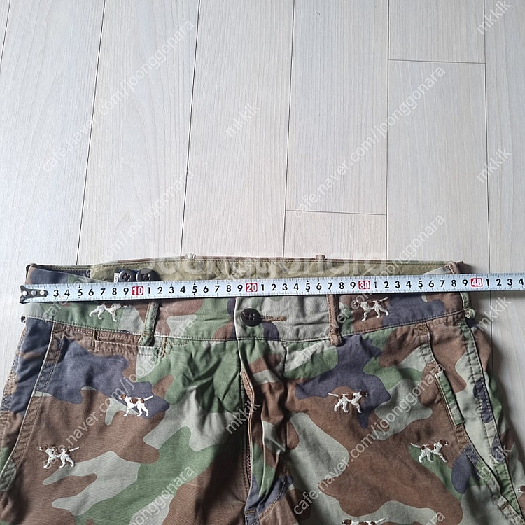 [30] 폴로 랄프로렌 비글 강아지 자수 카모 쇼츠 반...--4