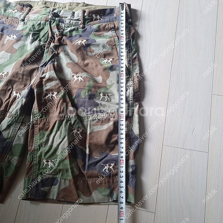 [30] 폴로 랄프로렌 비글 강아지 자수 카모 쇼츠 반...--5