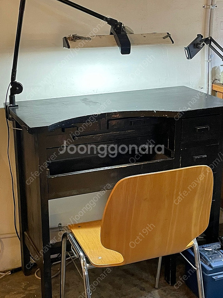 금속공예 책상,세공책상,작업책상,공예책상, 테이블,원목...--3