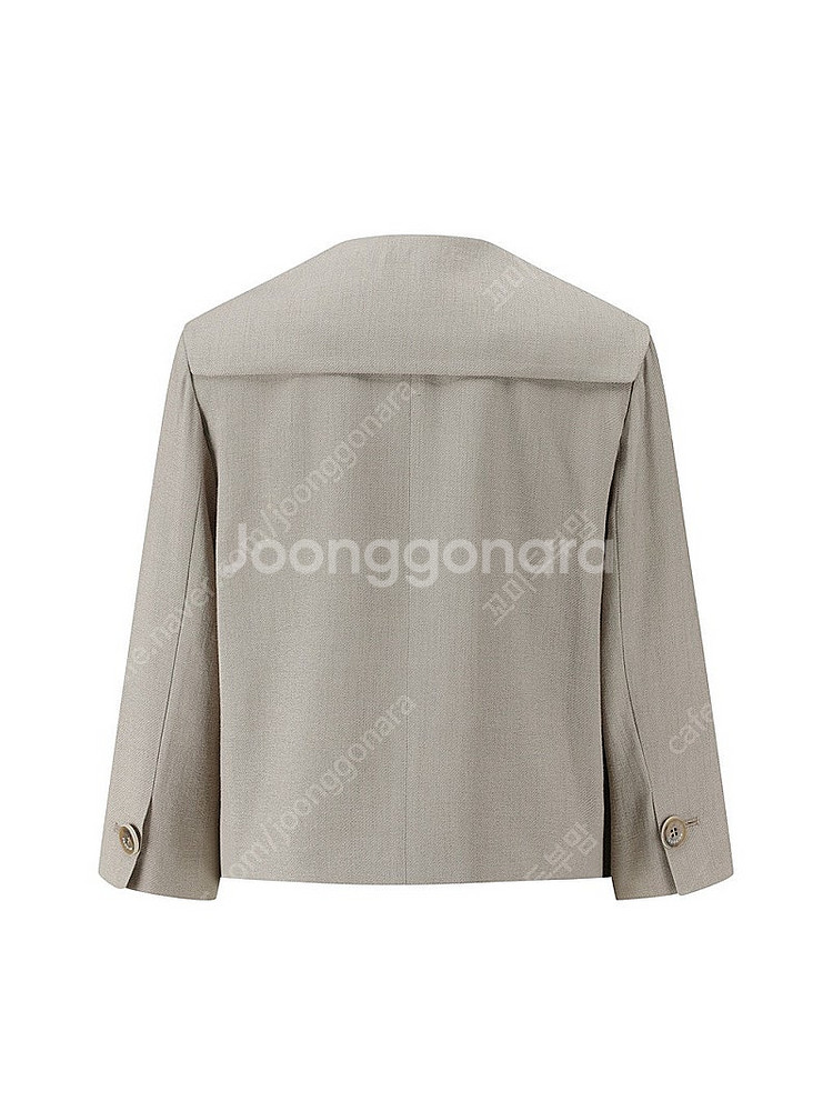 ZOOC 주크 쥬크 와이드 카라 더블 크롭 자켓 (택 달린 새상품)--1