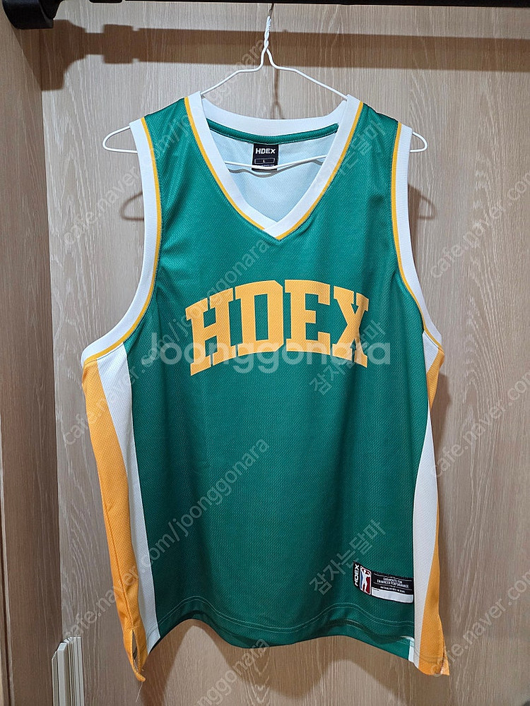 HDEX 에이치덱스 바스켓볼 매쉬 져지 슬리브리스 그린...--2