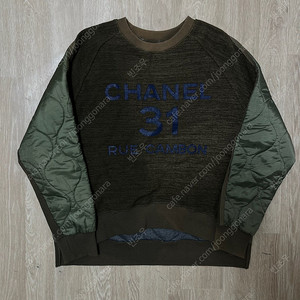 샤넬 여성 빅로고 누빔 퀼팅 맨투맨 S/90