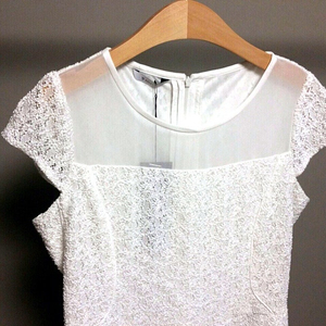 S쏠레지아 시스루 페플럼 블라우스