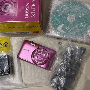 새제품 니콘 쿨픽스 S3600/S3500/S3700 핑크 연예인 디카
