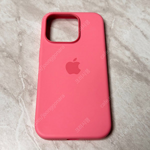 Apple 정품 아이폰15프로 맥세이프 실리콘 케이스 핑크
