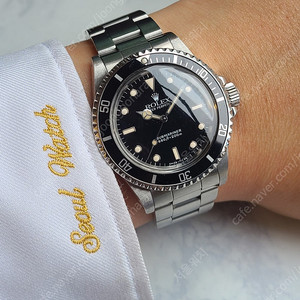 [정품] 롤렉스 서브마리너 논데이트 두줄 트리튬 다이얼 5513 빈티지 1987 1988 (Rolex Submariner 5513)