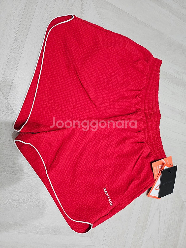 젝시믹스 시어서커 배리드 우먼즈 쇼츠. 레드M사이즈. 수영복. 러닝 쇼츠 모두 가능! 새제품입니다--2