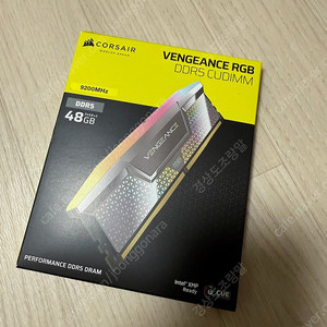 커세어 VENGEANCE RGB DDR5 9200MHz CUDIMM 48Gb(24GBx2) 판매합니다