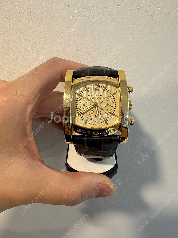 불가리 아시오마 44mm 크로노그래프 옐골 금통 판매합...--1