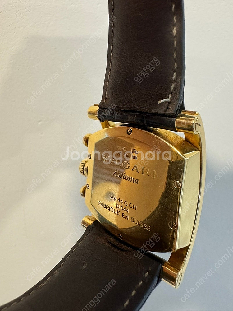 불가리 아시오마 44mm 크로노그래프 옐골 금통 판매합...--4
