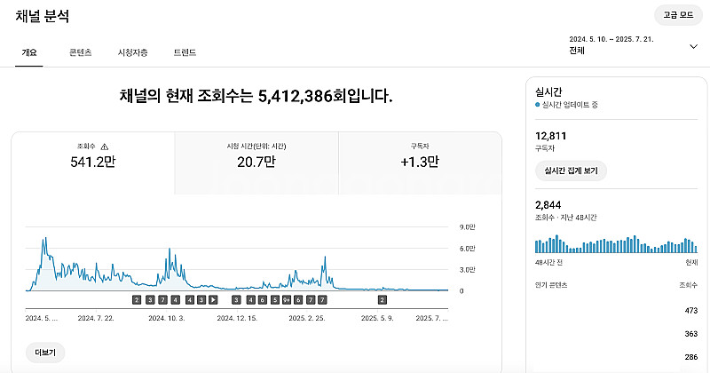 유튜브 채널 국내 구독자 1.2만명 판매--0