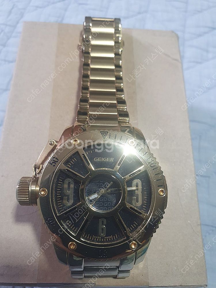 가이거 ge6020bg 메탈 손목시계 입니다--2