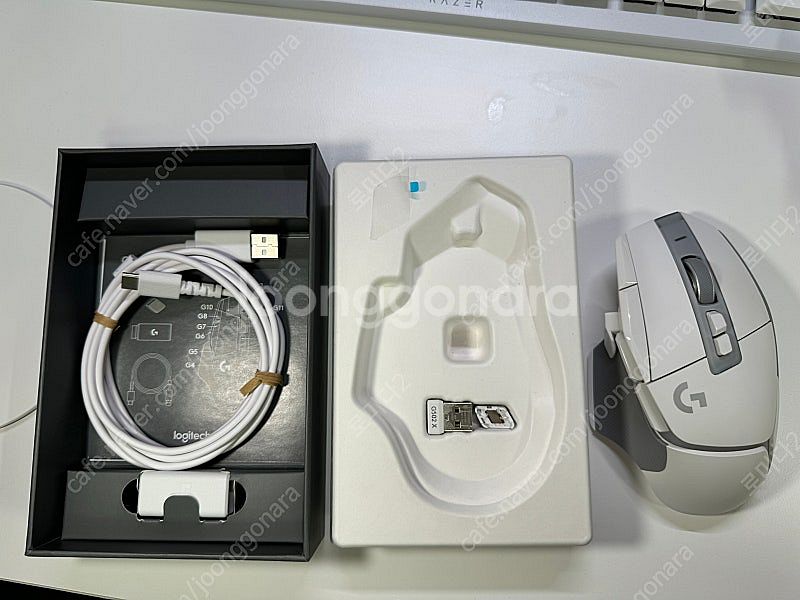 로지텍 g502x plus 플러스 화이트--3