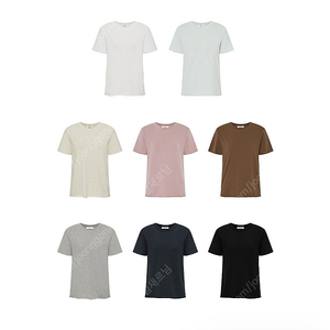 레디투웨어 R2W 알투더블유 Ready2wear Denika cutting cotton T Free 6종 새상품(택있음)
