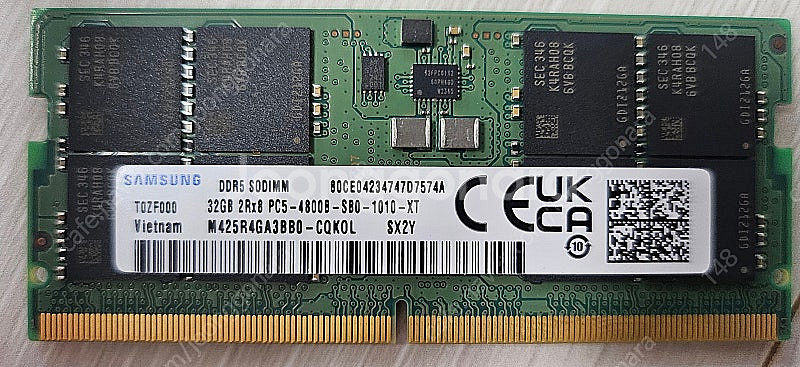 삼성 노트북램 DDR5 32GB 판매.--0