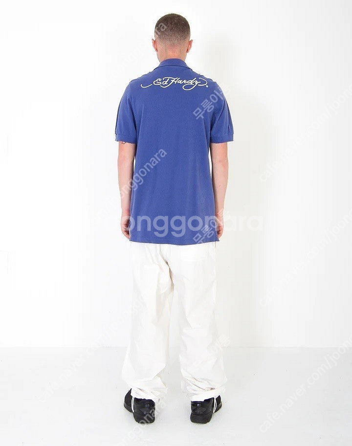 에드하디 Ed hardy 자수 카라티 반팔 S size--2