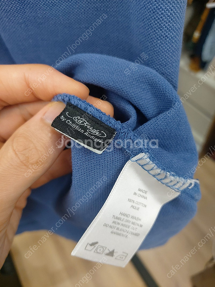 에드하디 Ed hardy 자수 카라티 반팔 S size--6
