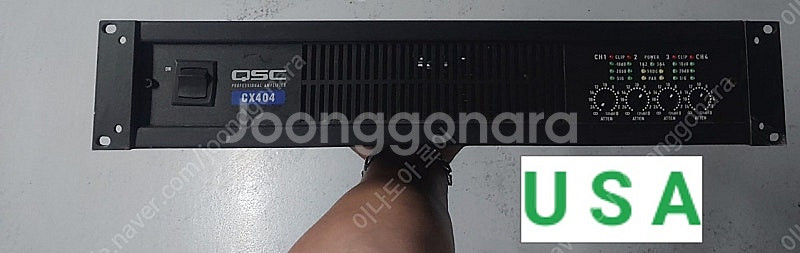 QSC 파워앰프 250W 4채널 CX404--0