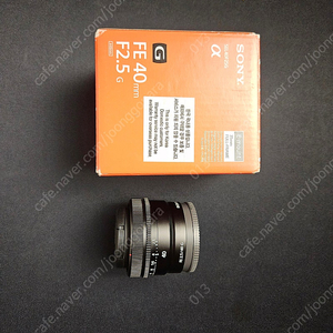 소니 40G f2.5 풀박스 판매합니다.