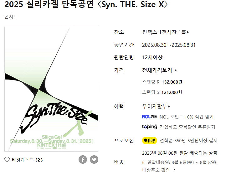 실리카겔 단족공연 〈Syn. THE. Size X〉 8...--0