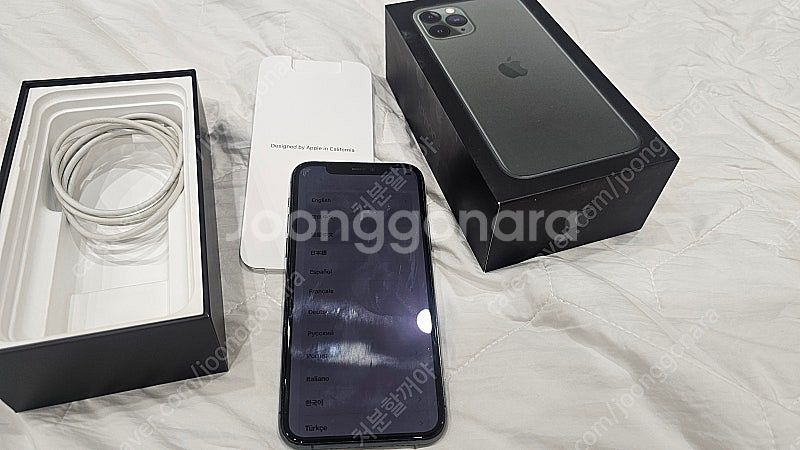 아이폰 11프로 256gb 정상작동 부품용팝니다.--0