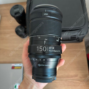 Irix 150mm f2.8 마크로 e마운트(소니) 새상품..(마운트1회 후 미사용)