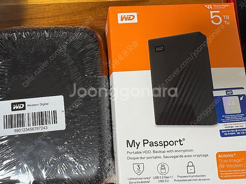Wd mypassport 5tb 단순개봉 팝니다--0
