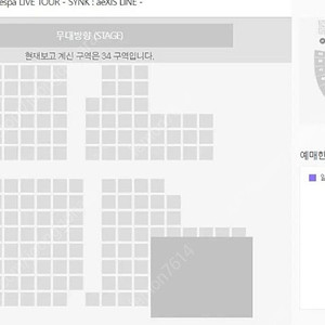 2025 에스파 콘서트 첫콘 중앙구역 티켓 양도