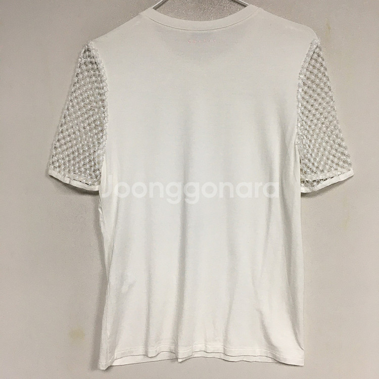 SANDRO 산드로 레터링 아일렛 티셔츠 55 / 랑방...--4