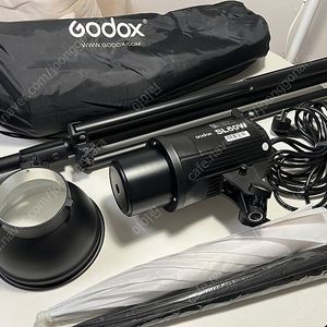 Godox 고독스 SL60W LED 조명 세트(조명+ 삼각대+ 소프트박스)