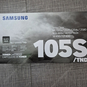 삼성 흑백 레이저 프린터 토너 MLT-D105S/TND (1,500매) 새상품