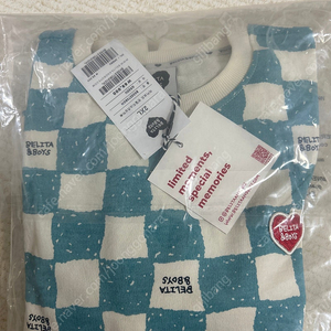 벨리타앤 보이즈 그린체크 상하세트 팝니다(2XL)