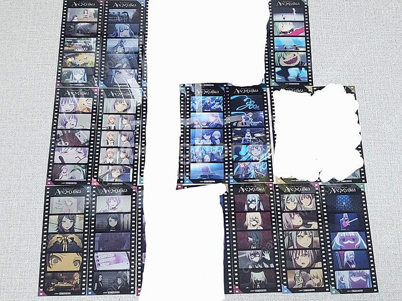 뱅드림 아베무지카 필름풍 클리어 시트 우이카 우미리 무츠미 사키코 냐무--0