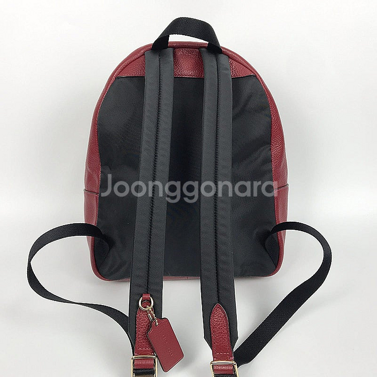 코치 COACH 레드 가죽 여성 백팩 가방--6