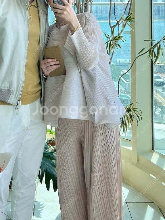 제이드몽 글로우 풀와이드 밴딩팬츠--0