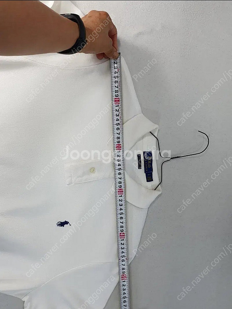 (정품) 폴로 랄프로렌 화이트 카라티 L 커스텀슬림핏--4