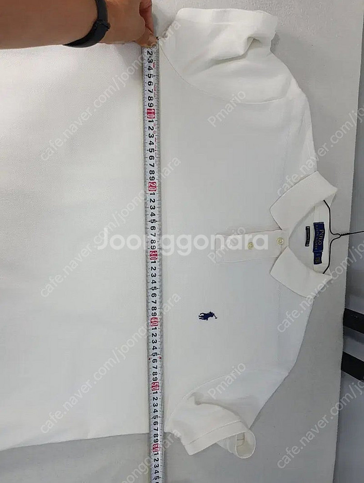 (정품) 폴로 랄프로렌 화이트 카라티 L 커스텀슬림핏--5