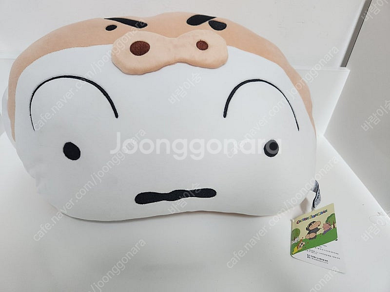 짱구시리즈 부리부리대마왕 흰둥이 얼굴쿠션--0