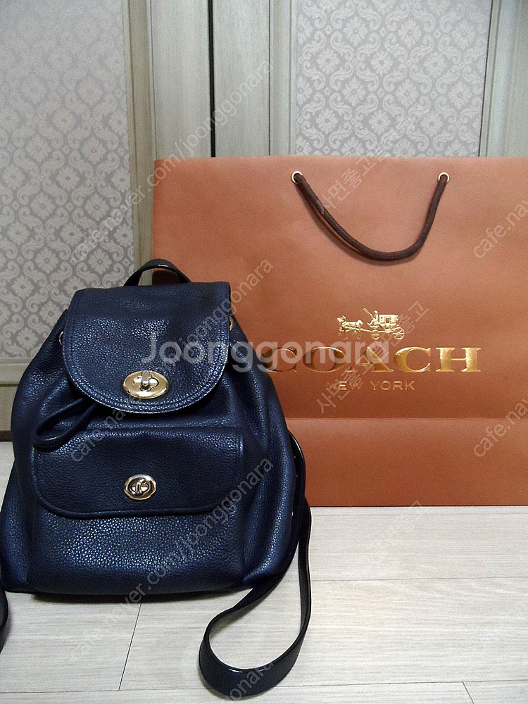COACH 코치 가방 백팩 (네이비) (보증서/더스트백...--0